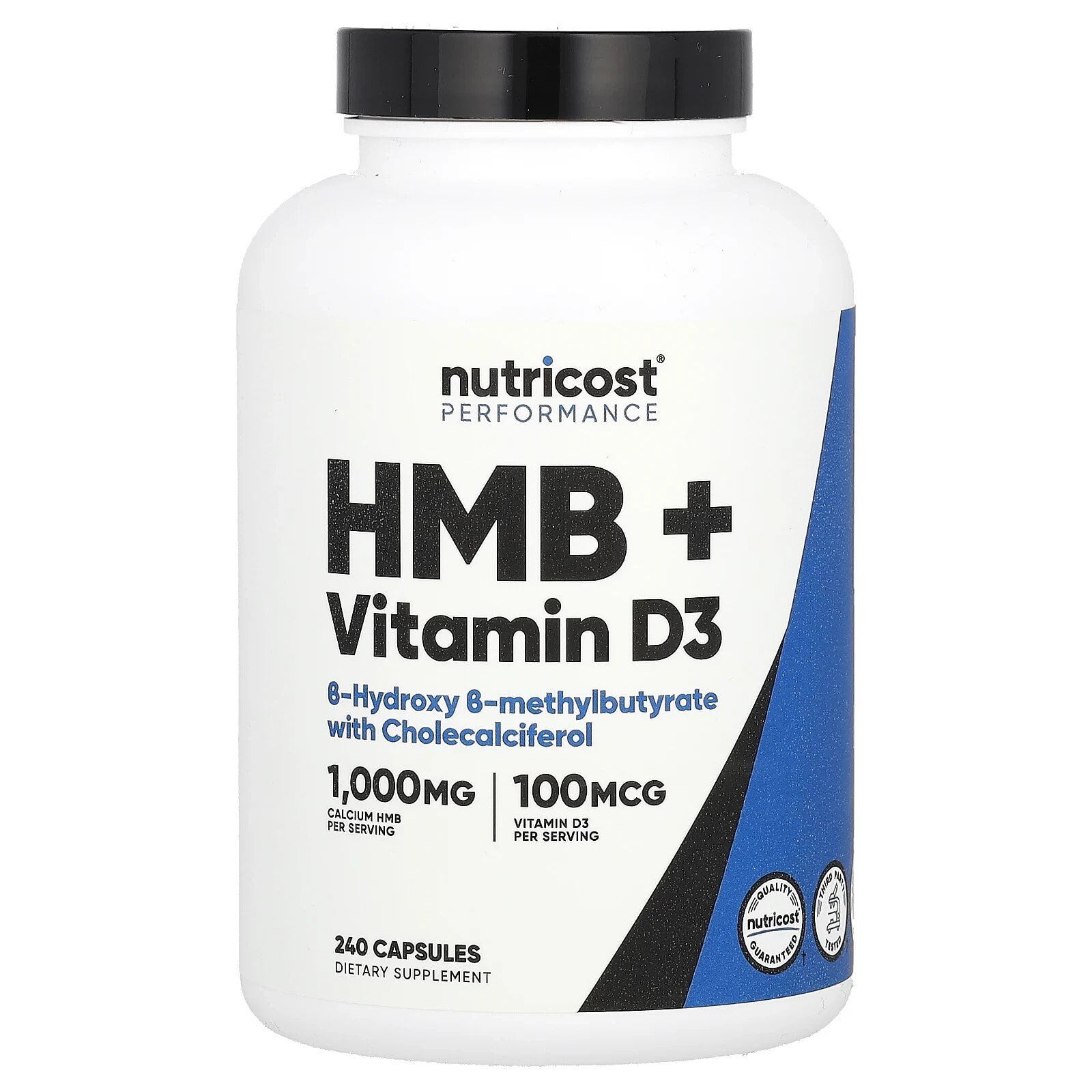 Performance, HMB + Vitamin D3, 240 Capsules