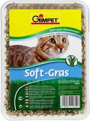 Лакомство для кошек Gimpet GIMPET SOFT-GRAS 100g TRAWA POJEMNIK