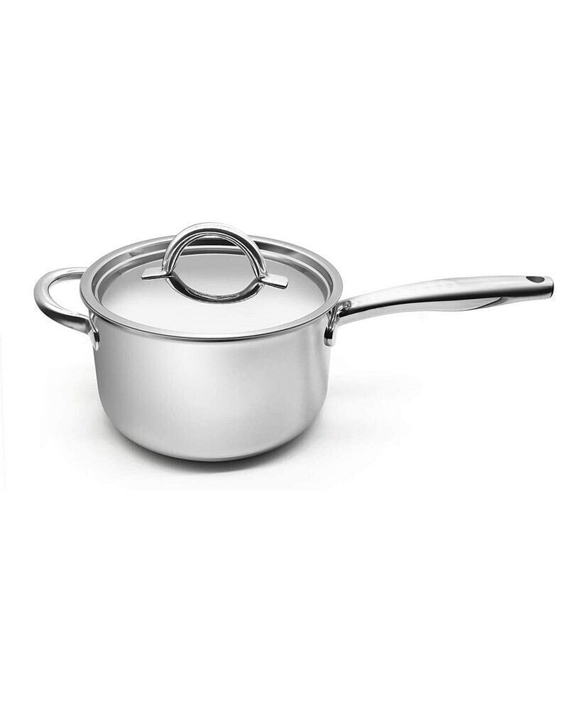 Megacasa 4 Quart Triple-Ply Stainless Steel Saucepan with Lid