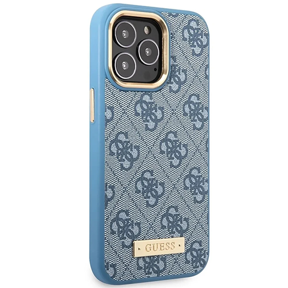 GUESS Guhmp14Lu4Gprb iPhone 14 Pro 6.1 Niebieski 4G Plate phone case