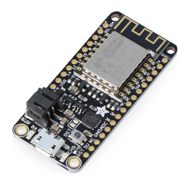 Feather Bang ESP8266 wi - fi module, GPIO, ADC - Adafruit 2821