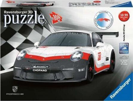 3D пазл Ravensburger, 108 деталей Porsche GT3