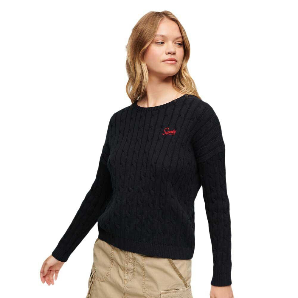 SUPERDRY Vintage Dropped Shoulder Cable Sweater
