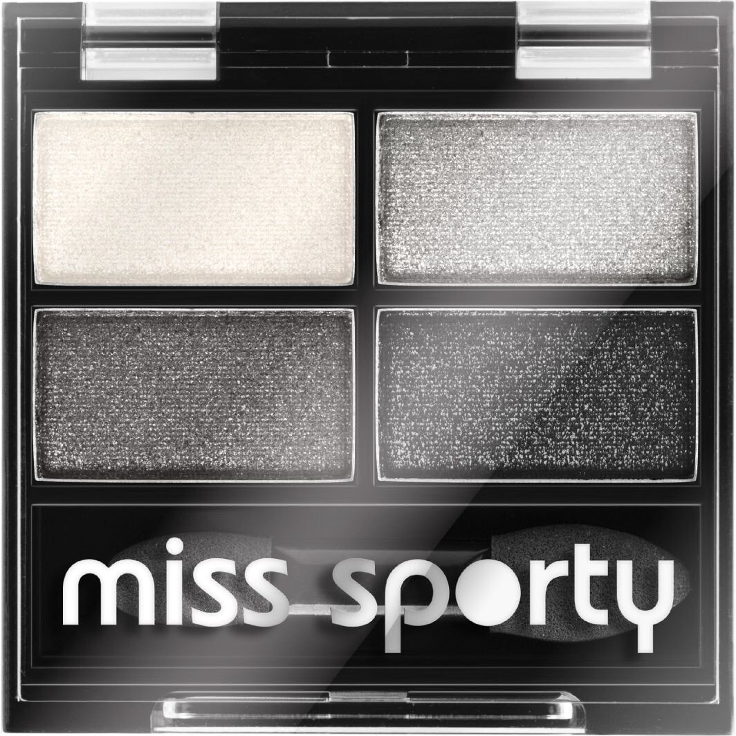 Miss Sporty Quattro Studio 404 Real Smoky/Smoky Black Палетка теней для век 4 оттенка  5 г