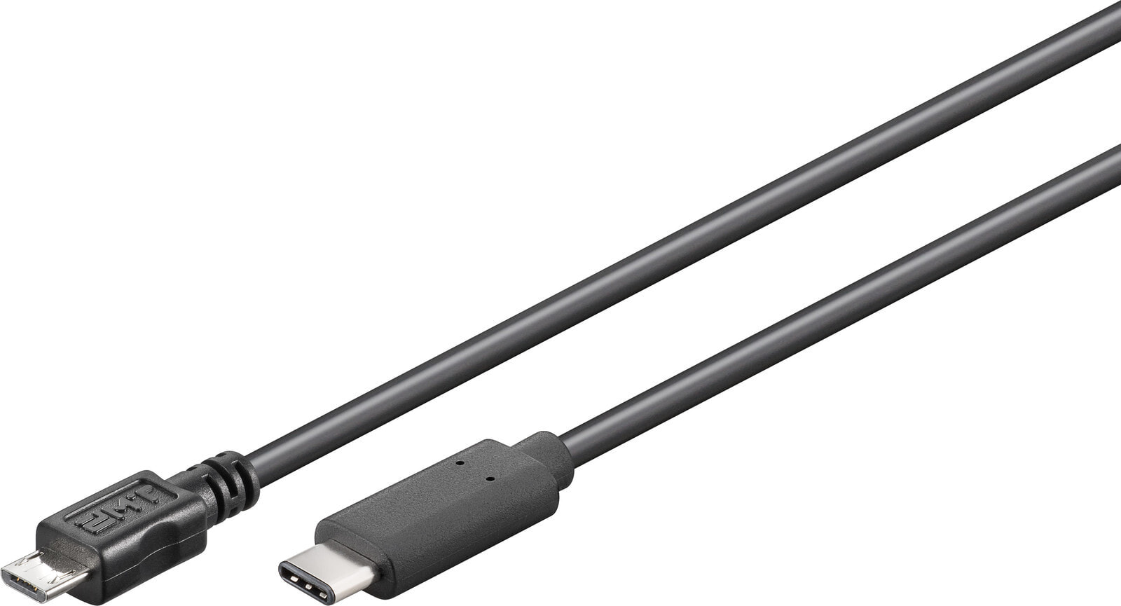 Goobay USB 2.0 0.2 m USB кабель 0,2 m Micro-USB B USB C Черный 67895