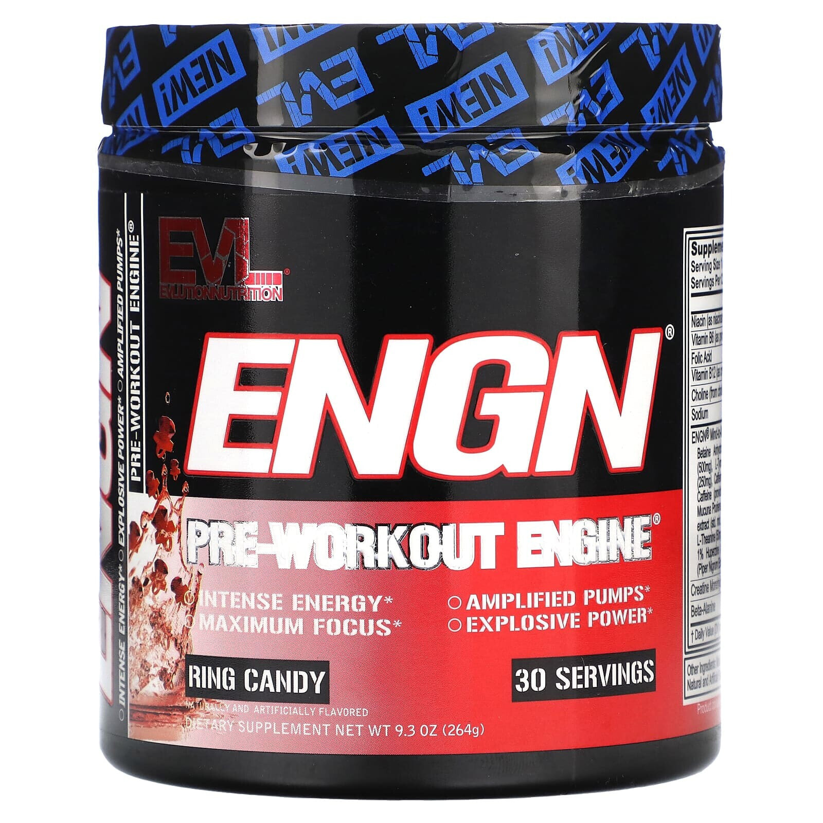 ENGN, Pre-Workout Engine, Blue Raz, 11 oz (312 g)
