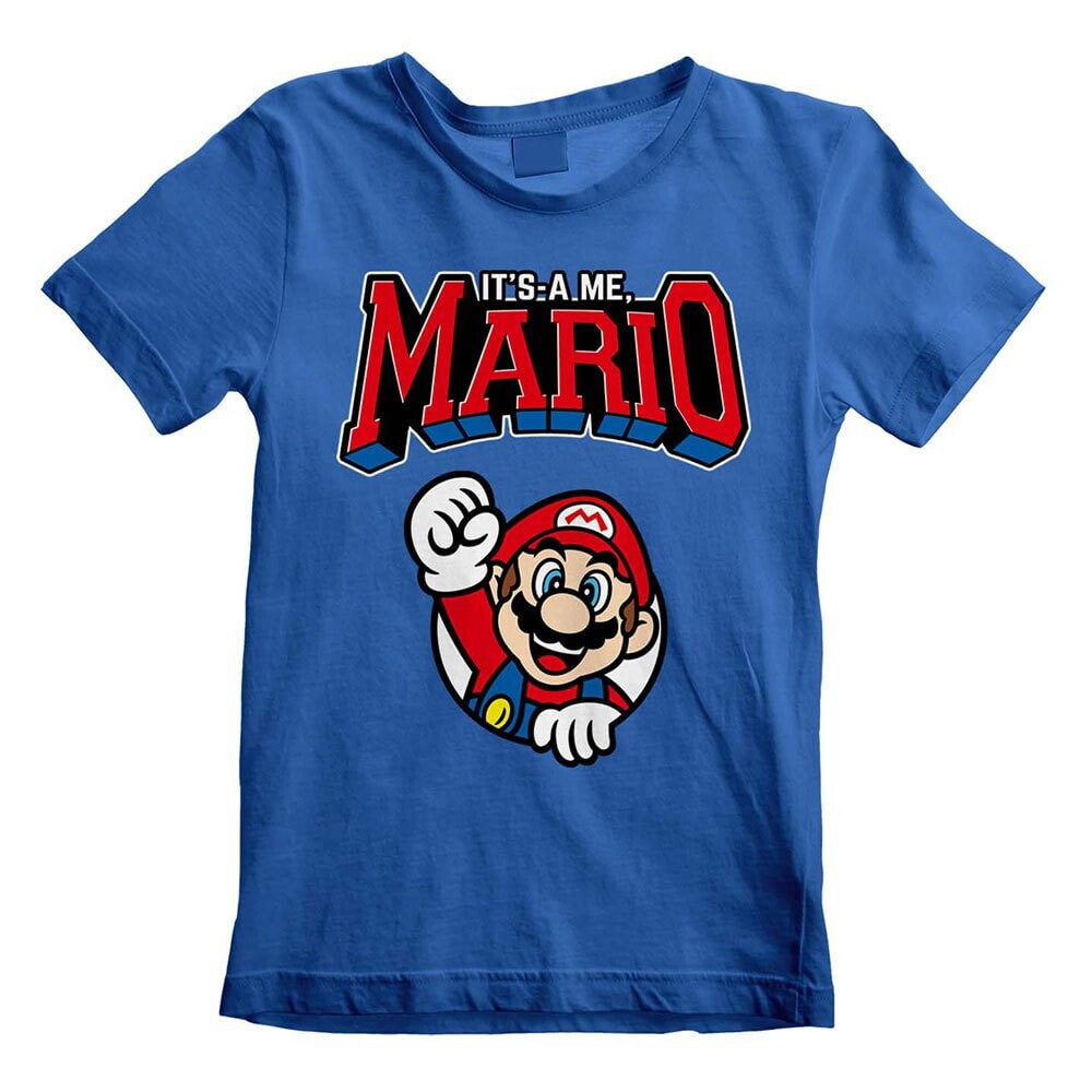 HEROES Official Nintendo Super Mario Mario Varsity Short Sleeve T-Shirt