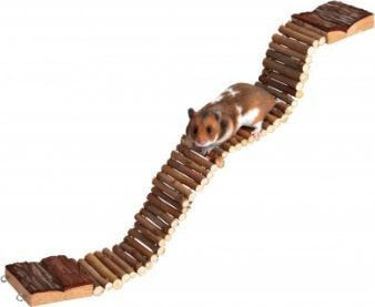 Игрушка и декор для грызунов Trixie Most wiszący dla gryzoni, drewniany, 7 × 55 cm
