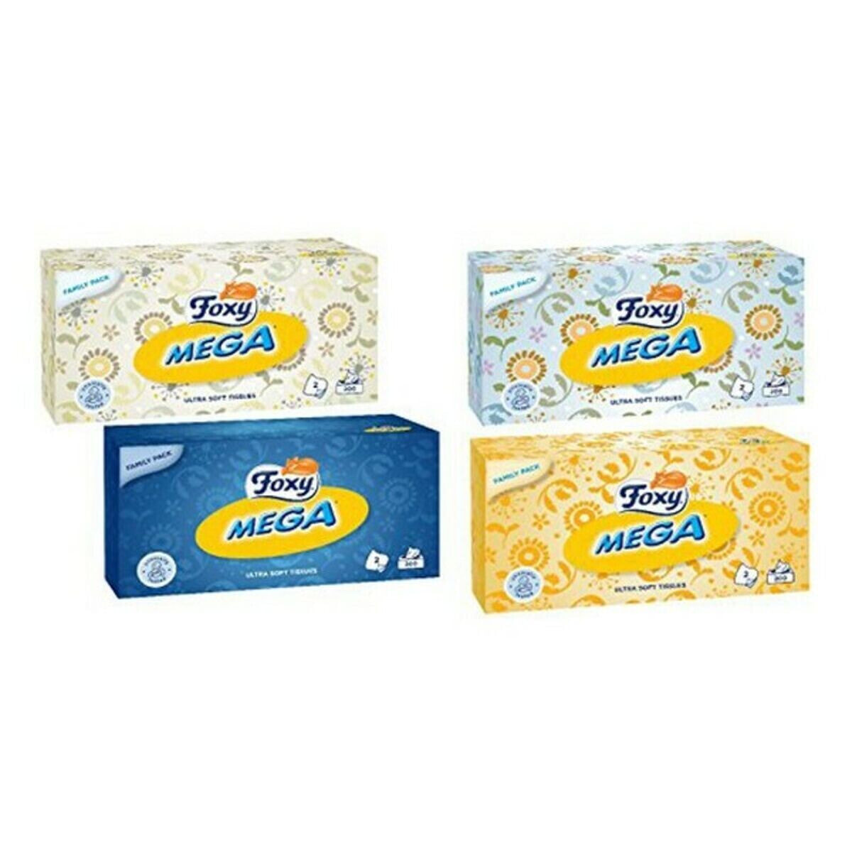 Tissues Facial Mega Foxy (200 uds)