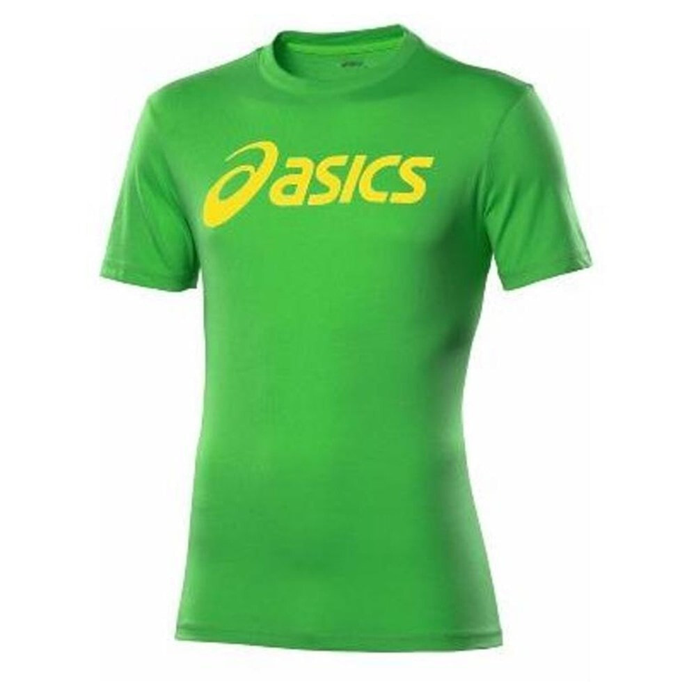 Мужская футболка спортивная зеленая  с логотипом  Asics SS 113186 0498