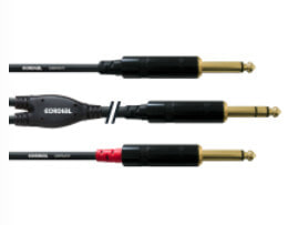 Cordial CFY 1.5 VPP аудио кабель 1,5 m 2 x 6,35 мм 6,35 мм Черный