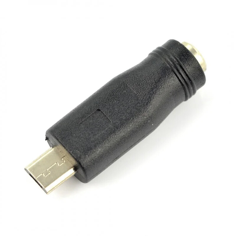 Adapter socket 5.5/2.1mm - microUSB plug