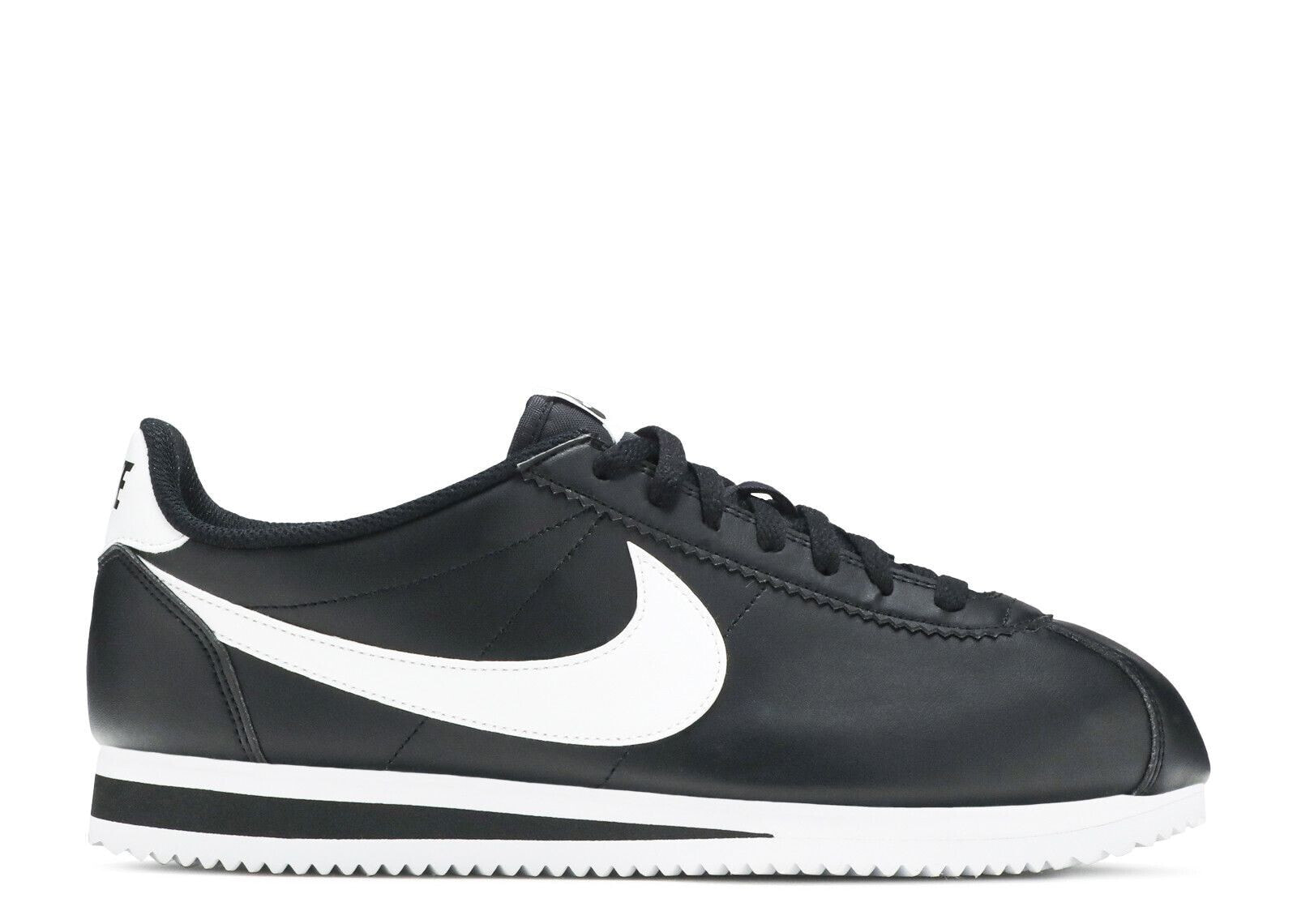 Wmns Classic Cortez Leather 'Black White'