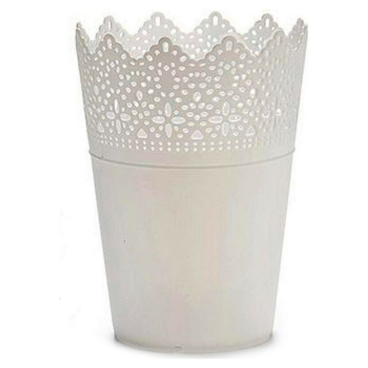 Plant pot 8430852224194 White Plastic 15 x 18 x 15 cm