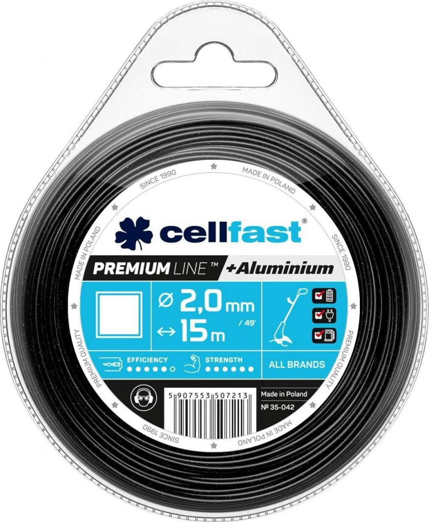 Cellfast cutting line premium 2.0mm / 15m square (35-042)