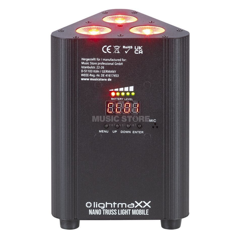 lightmaXX Nano Truss Light Mobile MkII & Battery 3x RGBW 4W