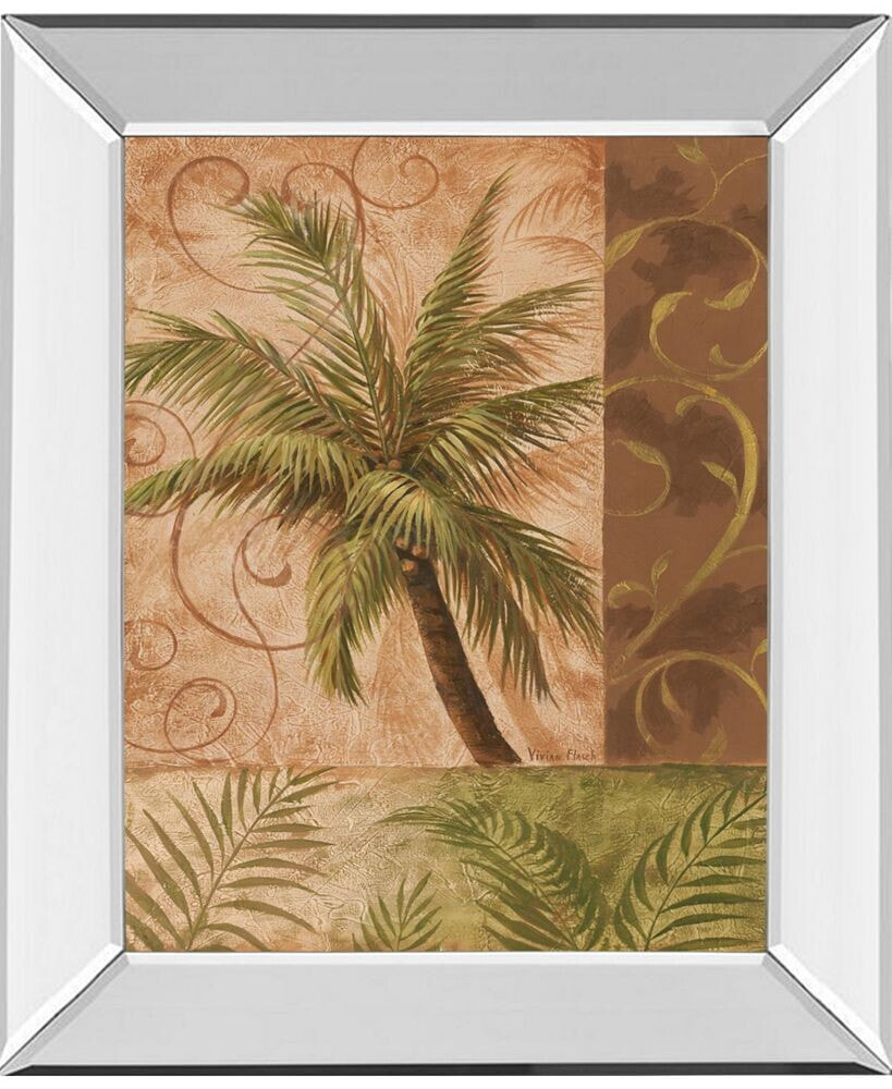 Classy Art tropical Breeze I by Vivian Flasch Mirror Framed Print Wall Art, 22