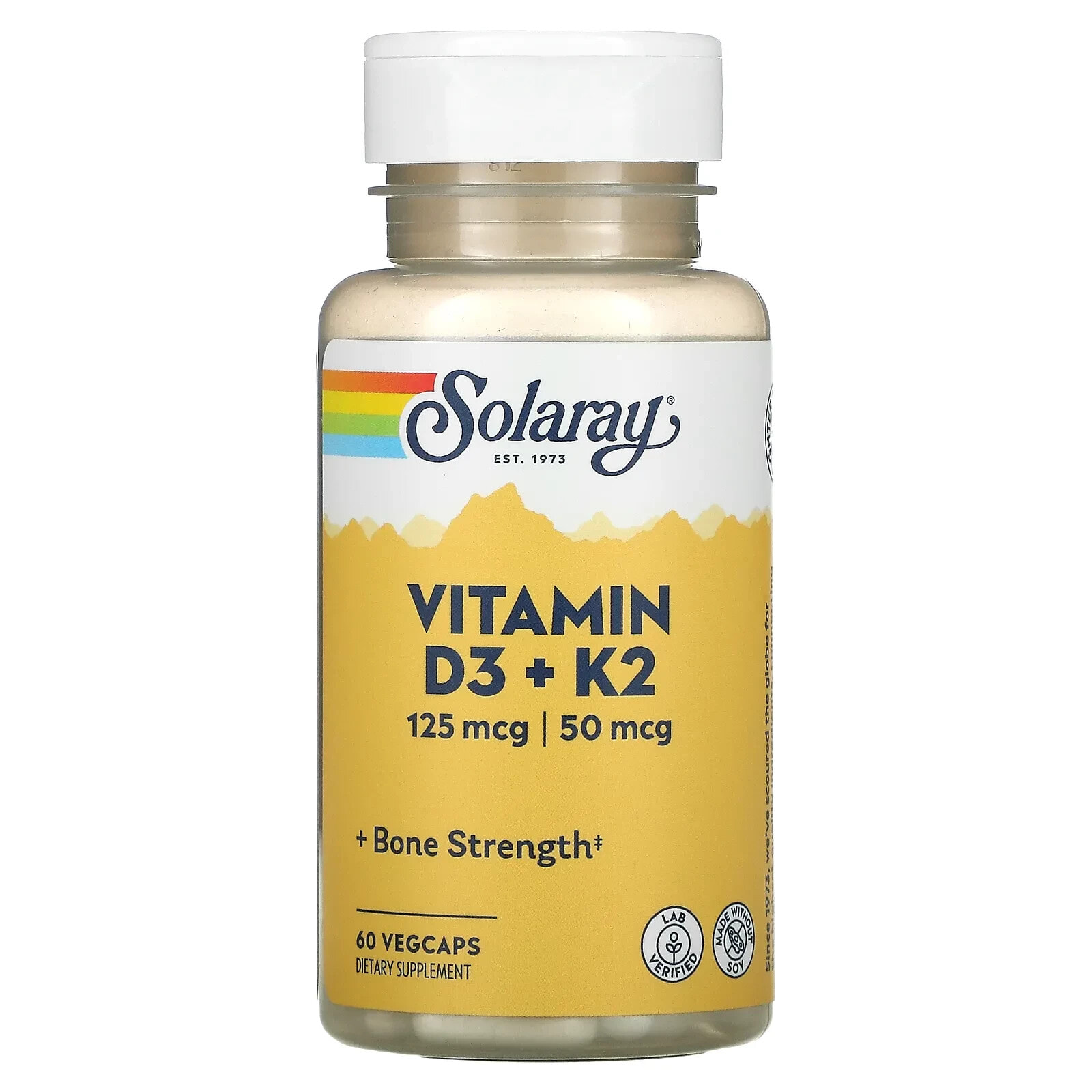 Vitamin D3 + K2, 60 VegCaps