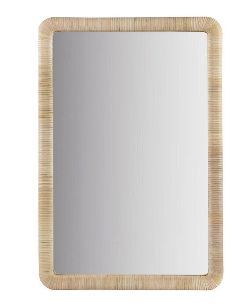 INK+IVY nova Natural Rattan Rectangle Wall Mirror