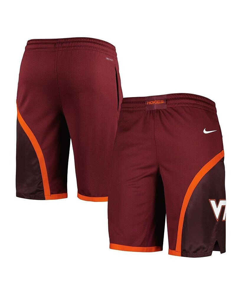 Nike men's Maroon Virginia Tech Hokies Replica Performance Basketball Shorts