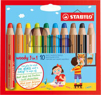 STABILO Woody 3 in 1 цветной карандаш 10 шт 880/10