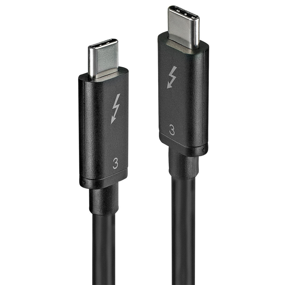 Lindy 41555 USB кабель 0,5 m 3.2 Gen 1 (3.1 Gen 1) USB C Черный