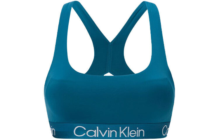 CK/Calvin Klein 字母印花文胸 女款 蓝色 / Белье CKCalvin Klein QF6692AD-CUM