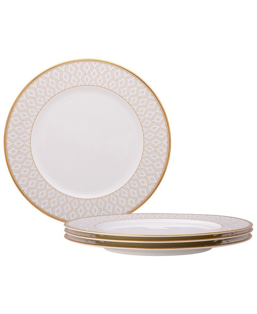 Noble Pearl Set Of 4 Dinner Plates, 11