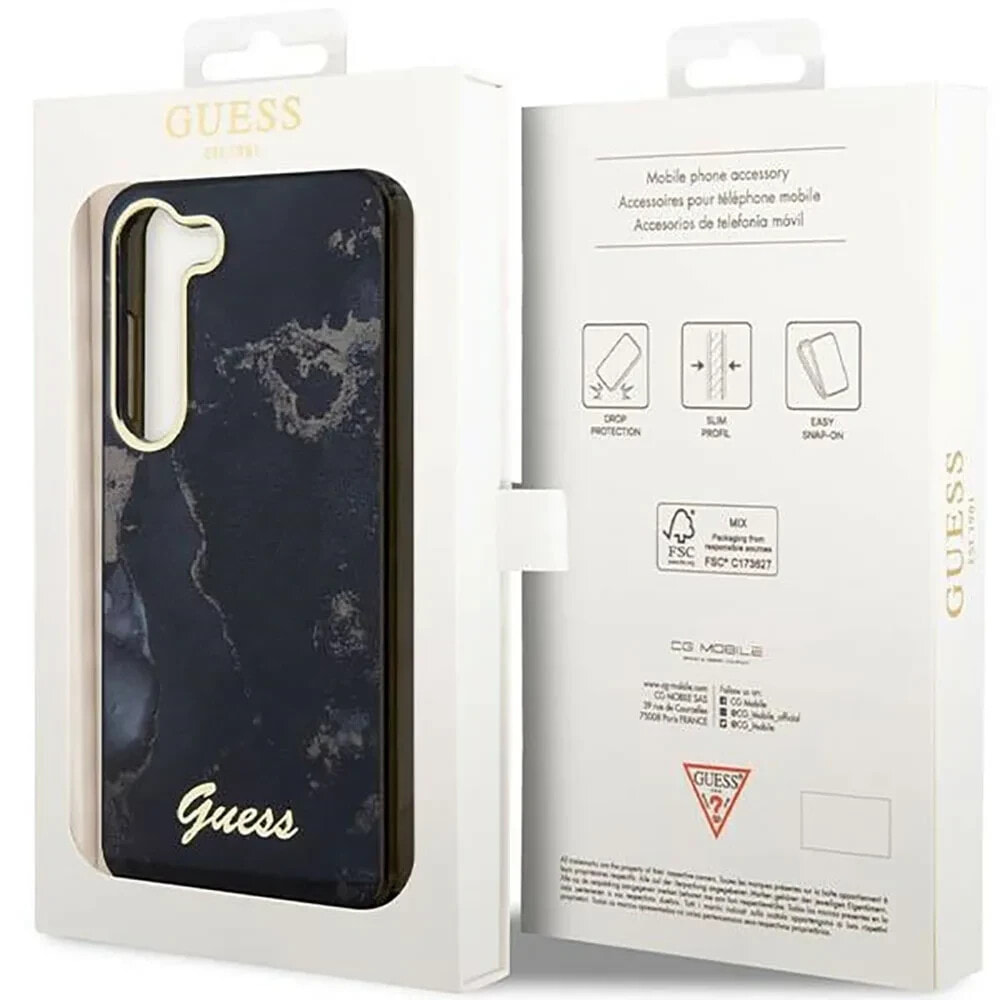 GUESS GUHCS23SHTMRSK S23 S911 en Marble Collection phone case