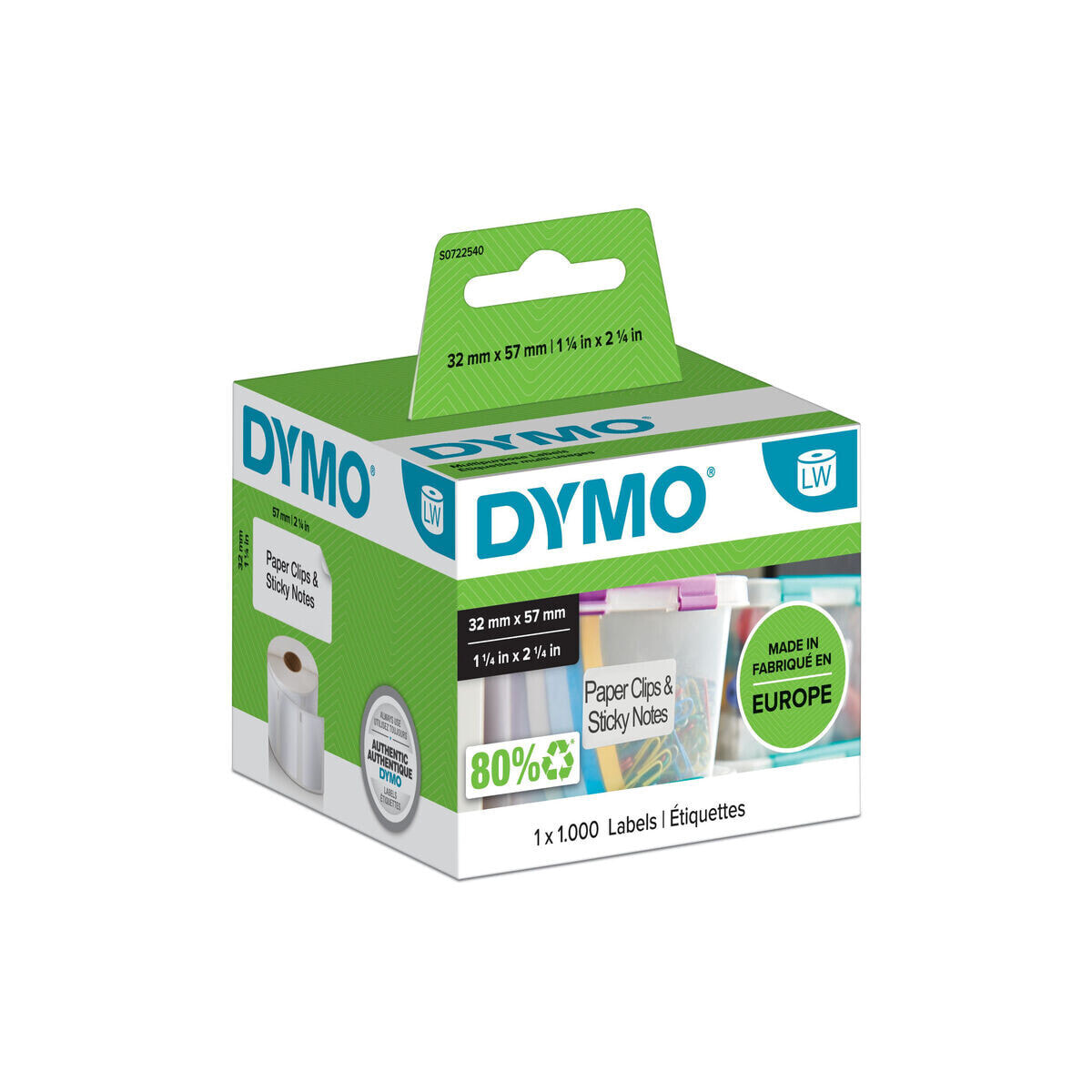 Roll of Labels Dymo S0722540 White Paper