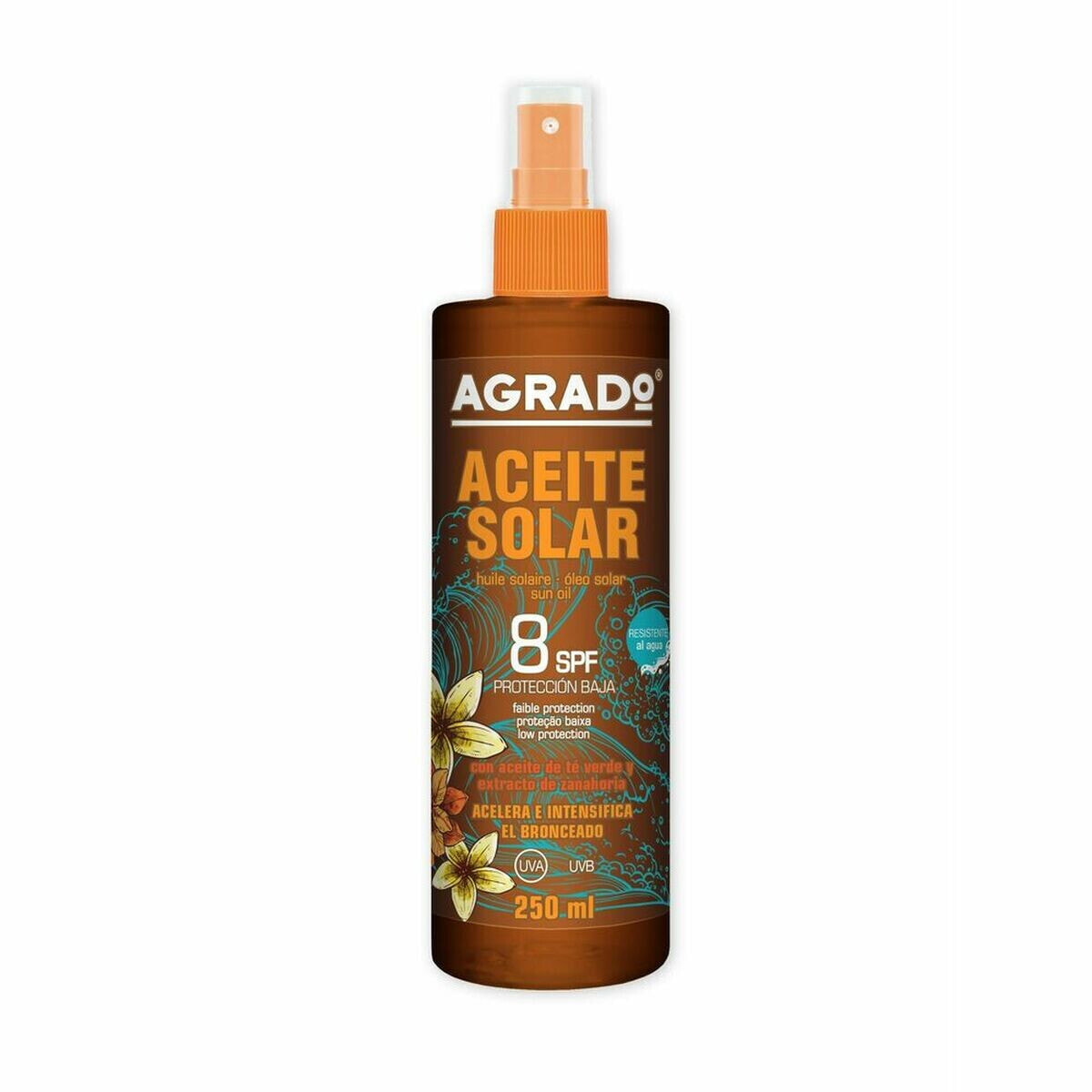 Активатор загара Agrado Spf 8 250 ml