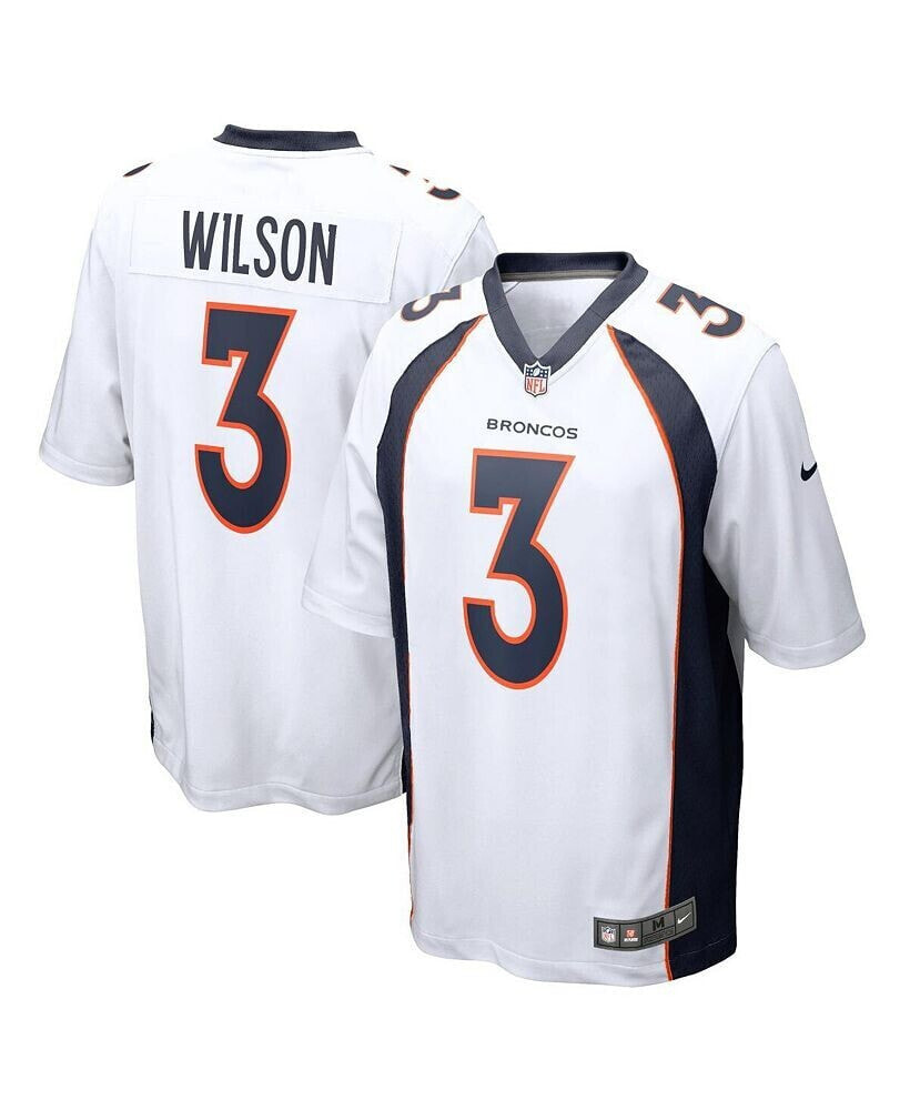 Youth Boys Russell Wilson White Denver Broncos Game Jersey