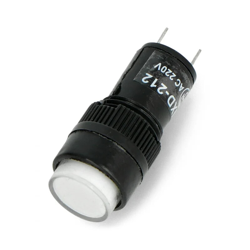 LED indicator 230V AC - 12mm - white