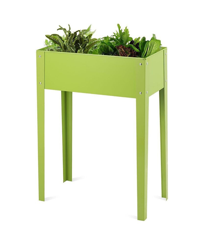 24'' x12'' Outdoor Elevated Garden Plant Stand Raised Tall Flower Bed Box