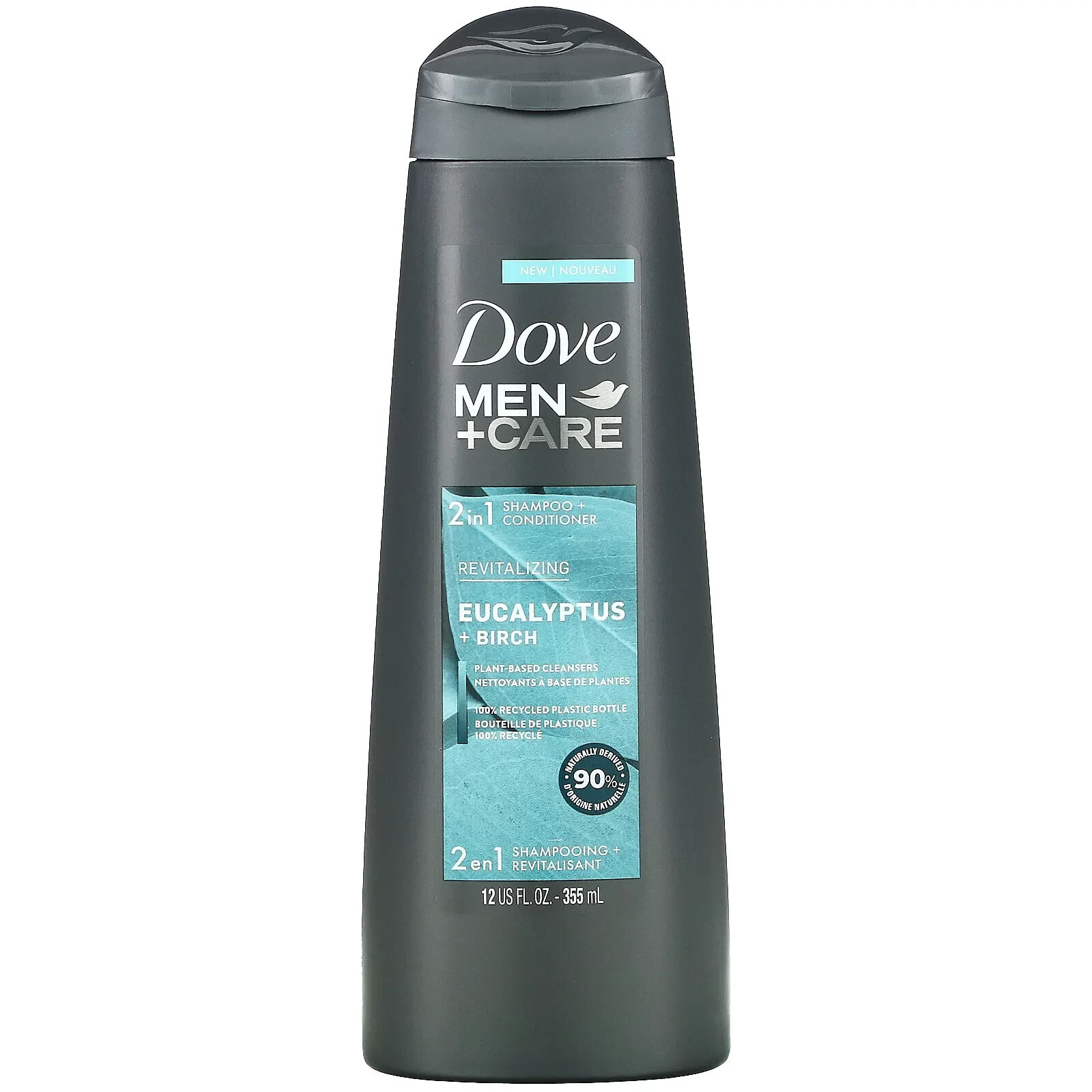 Dove, Men + Care, шампунь и кондиционер 2 в 1, защита волос, 355 мл (12 жидк. Унций)
