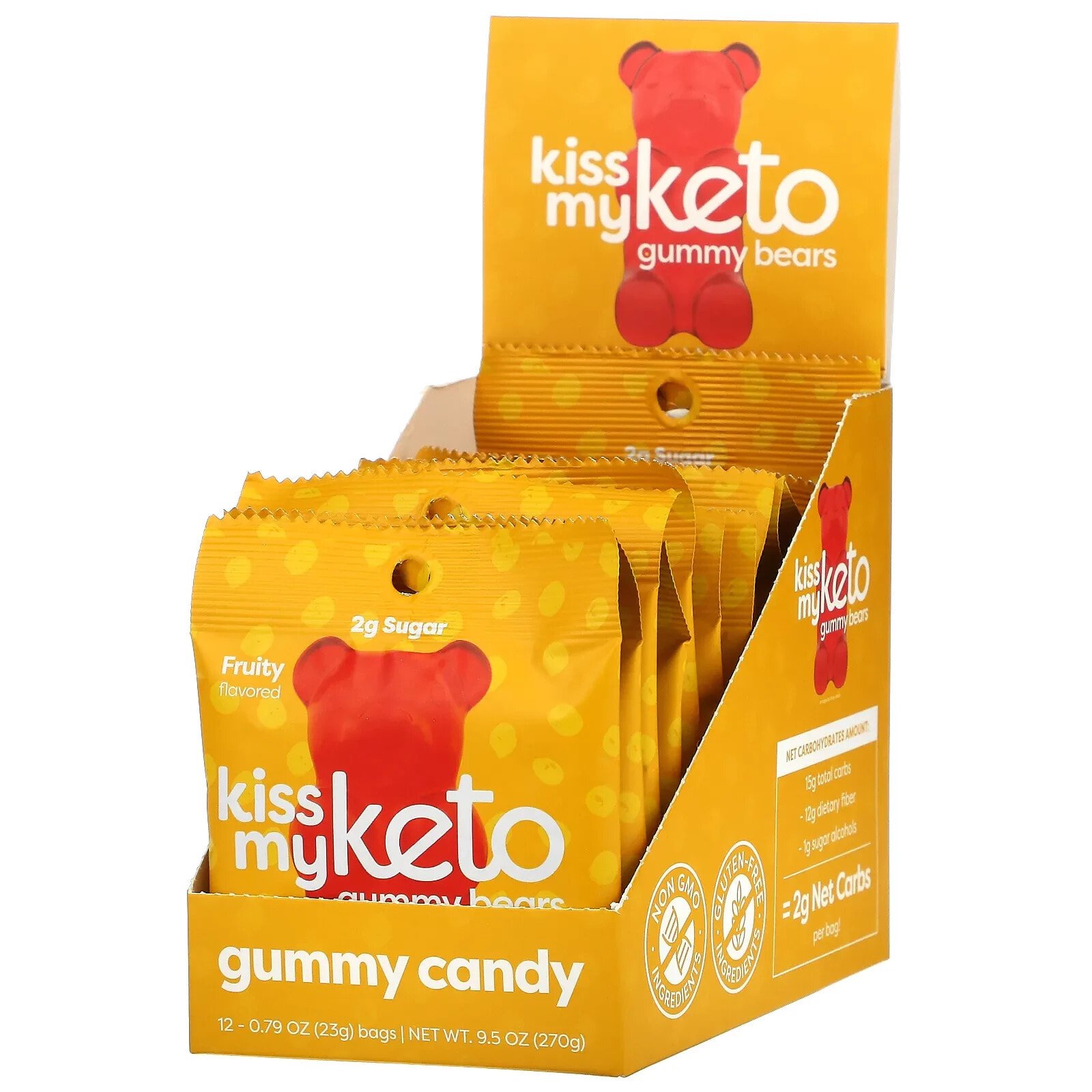 Kiss My Keto, Gummy Candy, арбуз, 6 пакетиков по 50 г (1,76 унции)