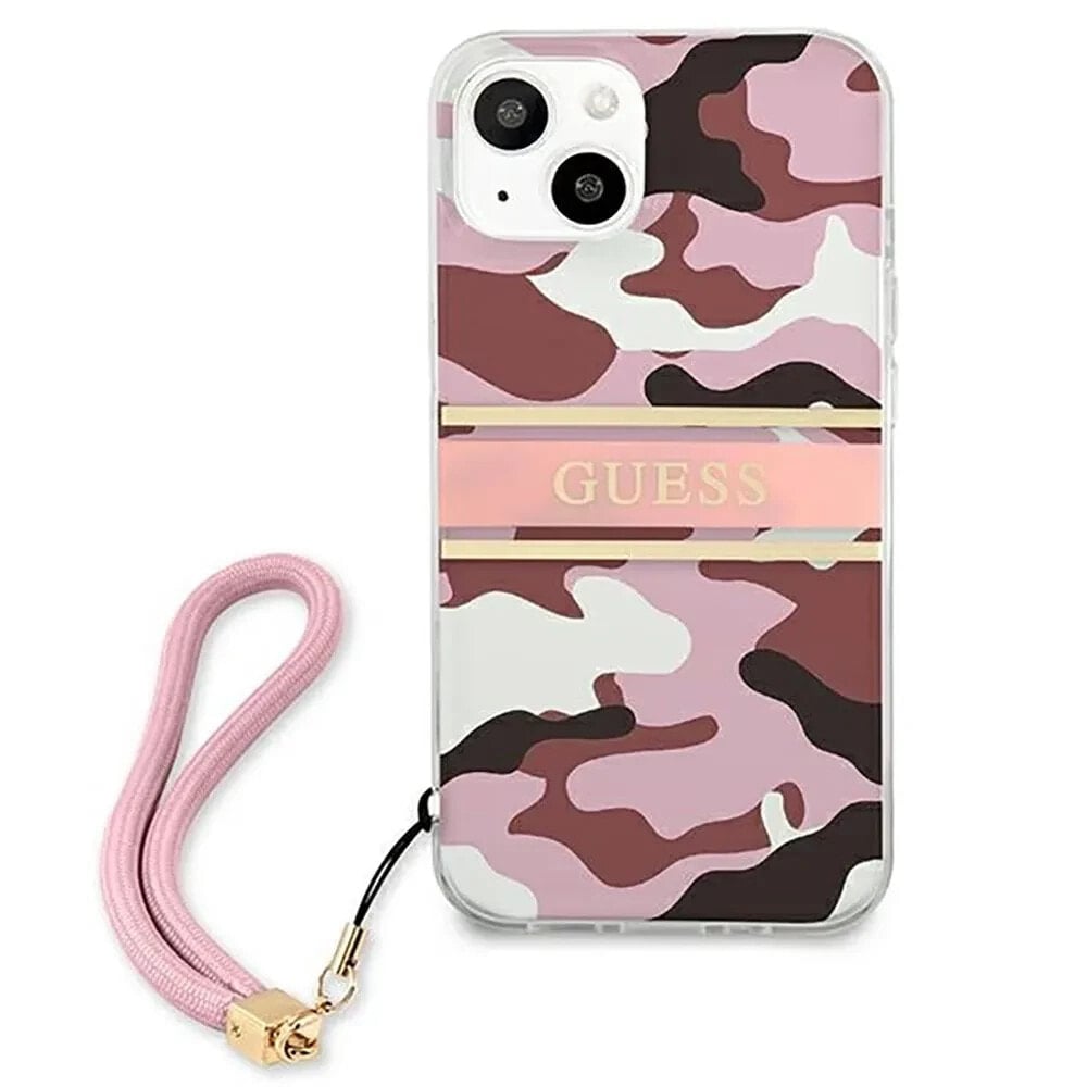 GUESS Guhcp13Mkcabpi iPhone 13.14.15 6.1 Camo Strap Collection phone case