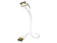 in-akustik 004246830 - 3 m - HDMI Type A (Standard) - HDMI Type A (Standard) - 3D - 18.2 Gbit/s - White