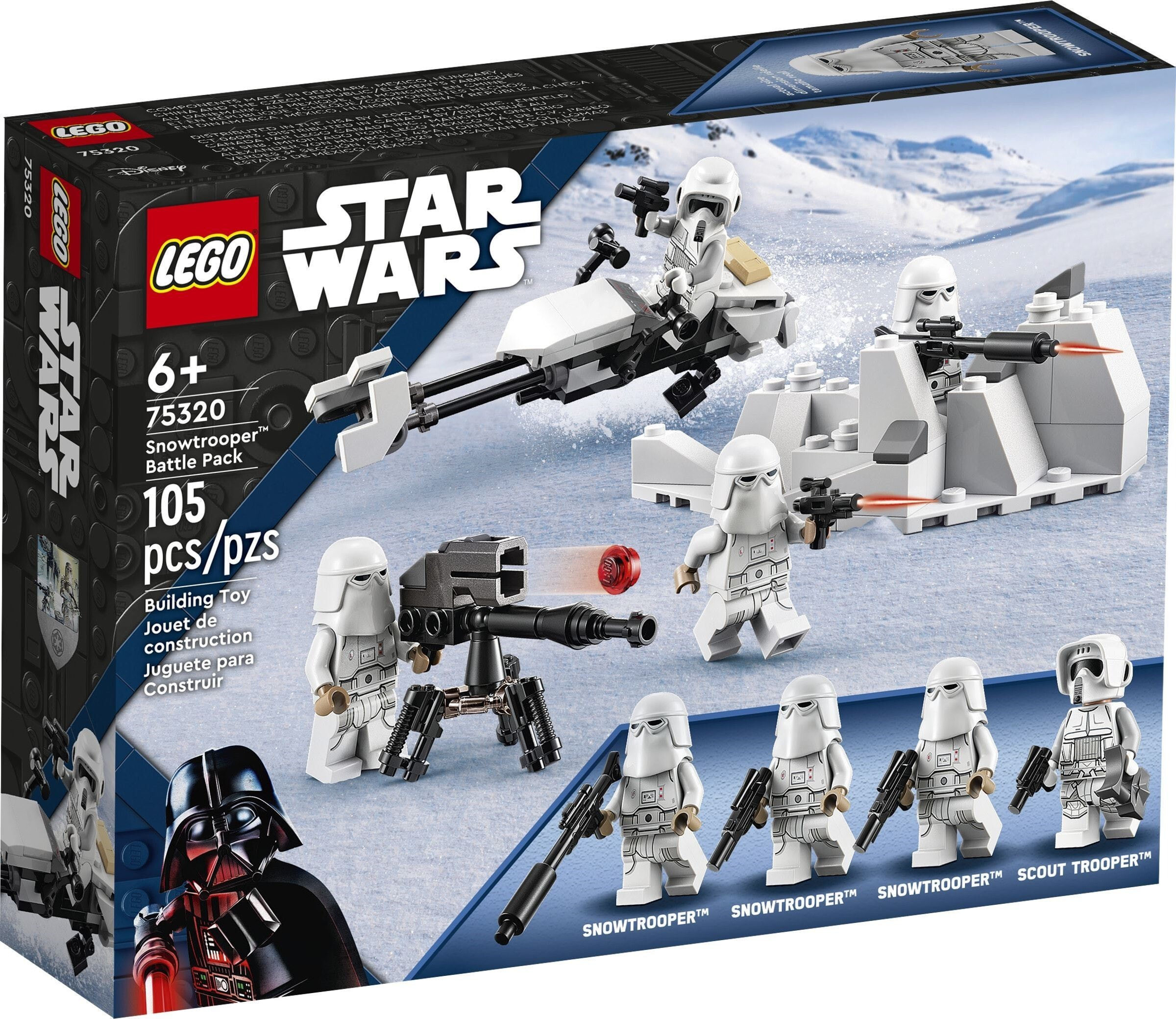 Конструктор LEGO Star Wars Боевой набор снежных пехотинцев Lego купить от  3082 рублей в интернет-магазине MALL | Конструкторы LEGO Lego