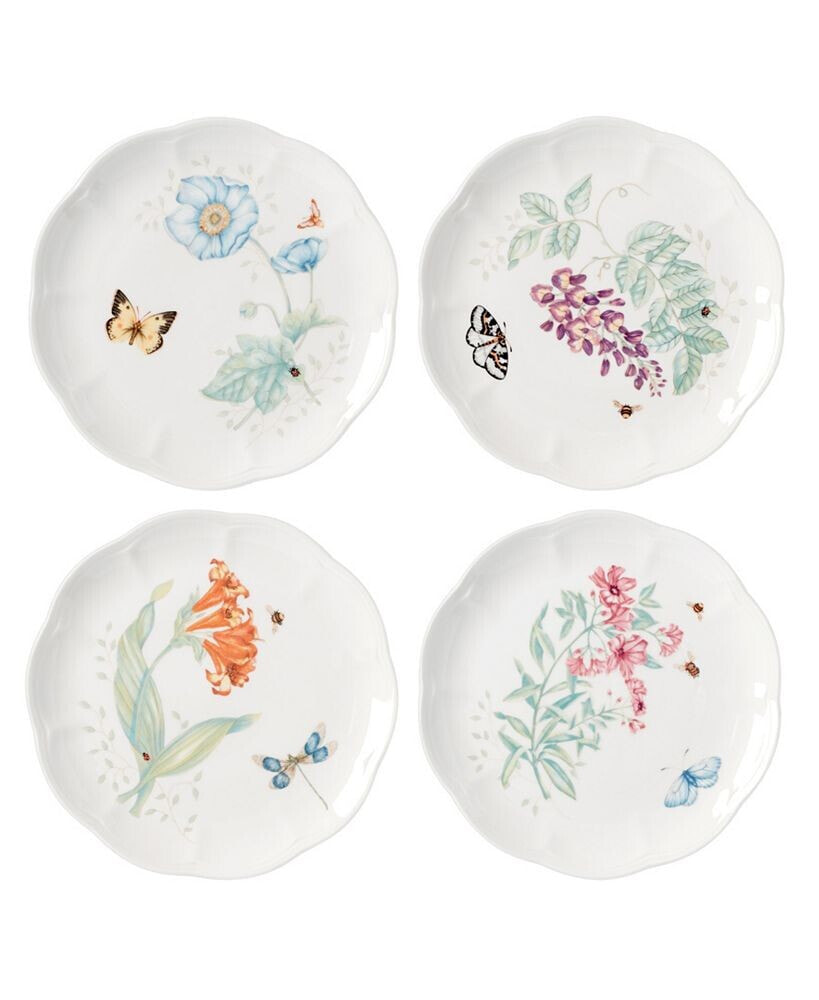 Lenox butterfly Meadow 4-Piece Accent Plate Set