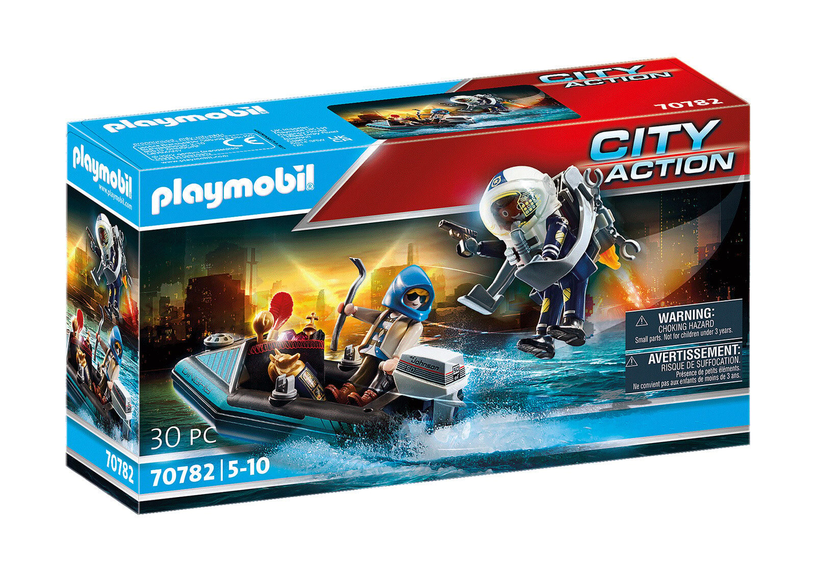 Детский игровой набор и фигурка из дерева Playmobil City Action 70782, Police, Boy, 5 yr(s), Multicolour, Plastic