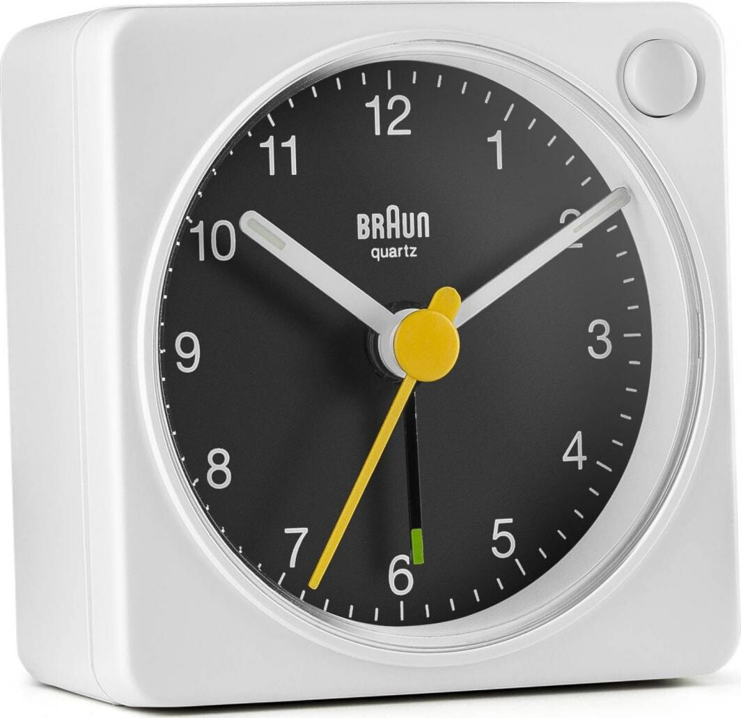 Braun BC 02 XBW quartz alarm clock white (67023)