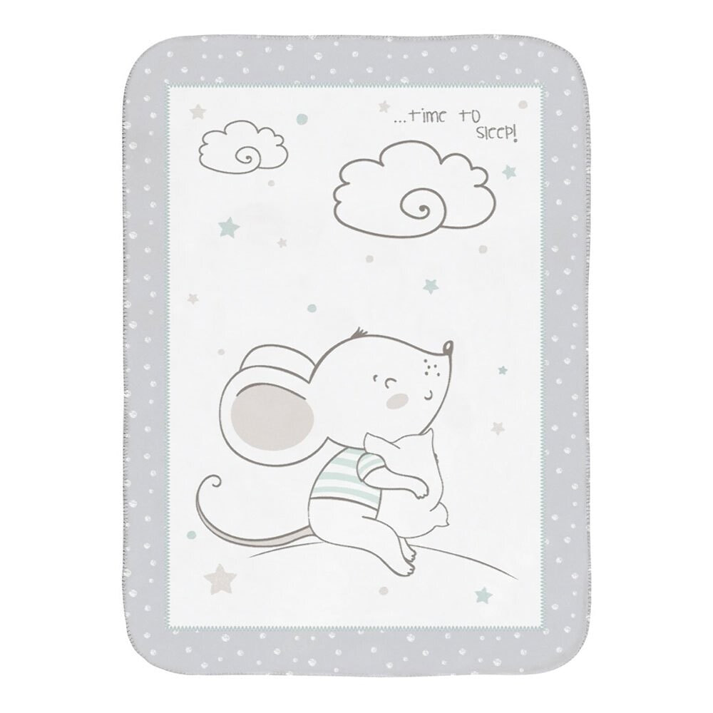 KIKKABOO Super Soft Baby Blanket 80/110 Cm Joyful Mice