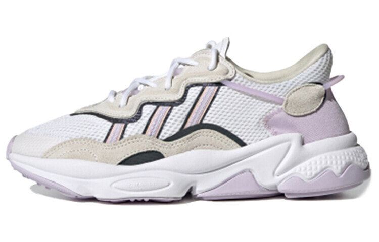 adidas originals Ozweego 防滑耐磨 低帮 运动休闲鞋 女款 白棕紫 / Кроссовки Adidas originals Ozweego FY3129