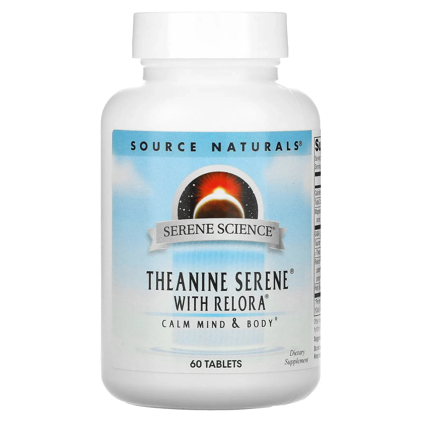Source Naturals, Serene Science, Theanine Serene with Relora, 60 Tablets