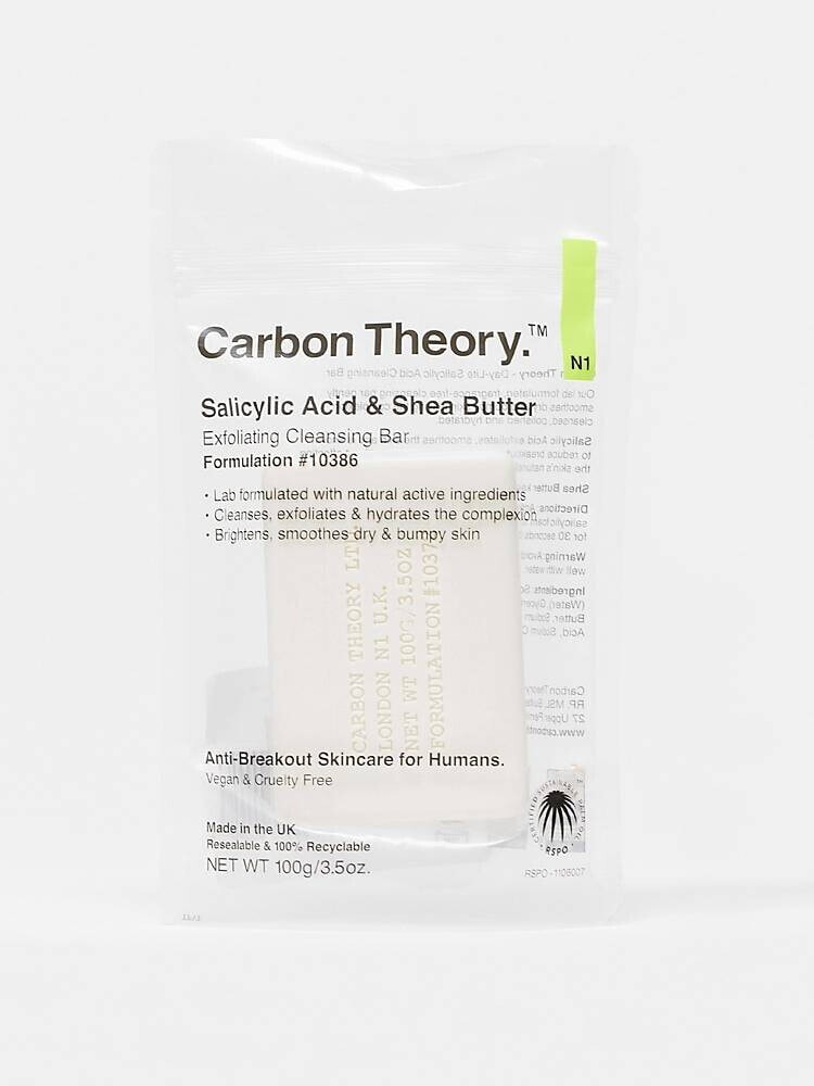 Carbon Theory – Reinigungsseife mit Salicylsäure & Sheabutter, 100 g