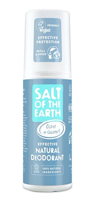 Salt Of The Earth Ocean Coconut Дезодорант-спрей ,натуральный с минералами 100 мл