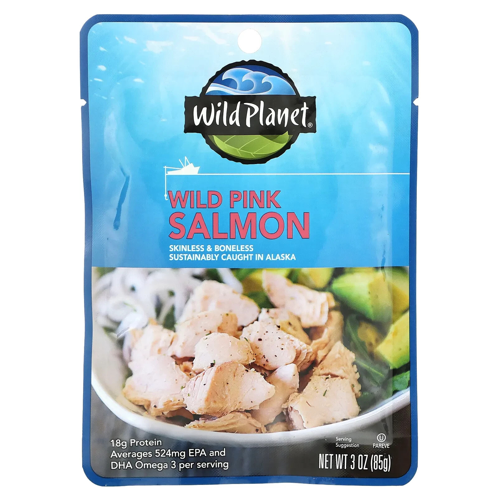 Wild Planet, Дикий горбуша без кожи и без костей, 85 г (3 унции)