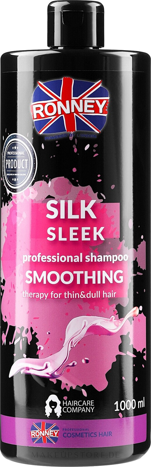 Shampoo mit Seidenproteinen - Ronney Professional Silk Sleek Smoothing Shampoo