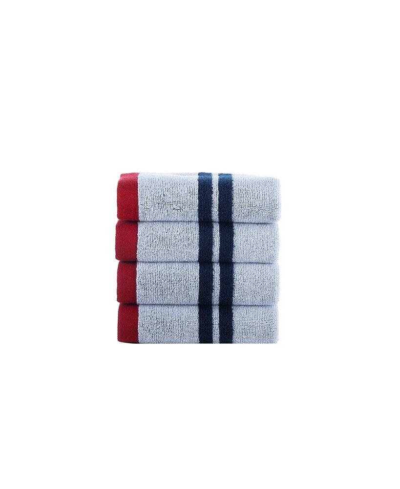 Brooks Brothers nautical Blanket Stripe 4 Piece Turkish Cotton Wash Towel Set